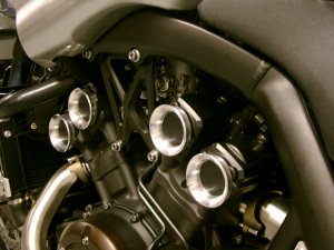 set of 4 short length Yamaha V-Max 1200 V-Stax' Carburettor Covers