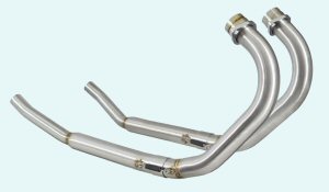 © Polished Stainless steel front downpipes (pair) (1200)