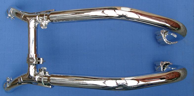 Replacement Chrome Front Downpipes (pair) (1200)