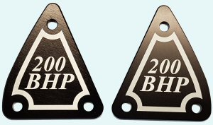 '200 BHP' Frame Infills (pair) © Exactrep 2020