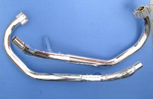 Replacement Chrome Front Downpipes (pair) (1200)